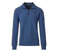 Casa Moda Regular Fit Troyer blau, Einfarbig