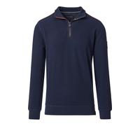 Sweatshirt CASAMODA "CASAMODA Sweattroyer uni", Herren, Gr. M, blau (dunkelblau), 95% Baumwolle, 5% Elasthan, Sweatshirts Sweatshirt (78768624-M) dunkelblau