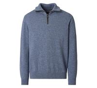 Casa Moda Regular Fit Troyer grau, Einfarbig