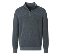 Casa Moda Regular Fit Troyer grün, Einfarbig