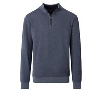 Troyer CASAMODA "CASAMODA Troyer uni", Herren, Gr. 6XL, blau, 100% Baumwolle, Pullover Troyer (45604807-6XL) blau