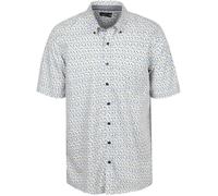 Casa Moda Short Sleeves Freizeithemd Dots Blau - Größe XL Gelb XL