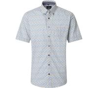 Casa Moda Short Sleeves Freizeithemd Dots Blau - Größe XL Grün XL