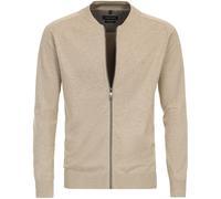 CASAMODA - Herren Strickjacke unifarben (004440), Größe:3XL, Farbe:Sand (657)
