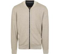 Casa Moda Strickjacke Zip Structure Beige - Größe 5XL Beige 5XL