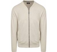 Casa Moda Strickjacke Zip Structure Ecru - Größe XXL Beige XXL