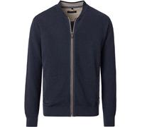 Casa Moda Strickjacke Zip Structure Navy - Größe XL Dunkelblau XL
