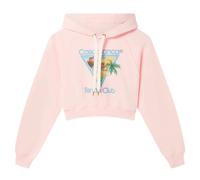 Casablanca Bedruckter Cropped-Hoodie "Afro Cubism Tennis Club" - Rosa 2XS