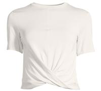 casall Delight Short Wrap Tee - Damen T-Shirt - Off White, 36