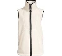 Casall Women's High Collar Pile Vest Off White S