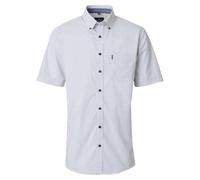 Kurzarmhemd CASAMODA "CASAMODA Freizeithemd Kurzarm Print", Herren, Gr. M, Normalgrößen, blau, 100% Baumwolle, bedruckt, comfort fit, Hemden (76061619-M) blau