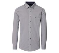 Casa Moda Herrenhemd B.D. Comfort Fit 104 Langarm bedruckt 100% Baumwolle Dunkelblau XL