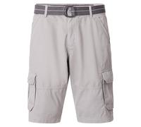 Bermudas CASAMODA "CASAMODA Bermuda BEN uni", Herren, Gr. 36, Normalgrößen, grau, 100% Baumwolle, Hosen Bermudas (10034310-36) grau