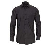 Casa Moda Hemd Herren Businesshemd Uni – Comfort Fit, Langarm, Baumwolle, Grau, Größe 48