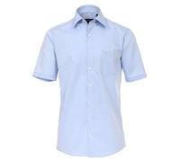 CASAMODA Businesshemd Kurzarm Uni Comfort Fit Hellblau 54