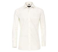 CASAMODA Businesshemd extra langer Arm 69cm Uni Modern Fit Weißbeige 41