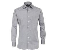 CASAMODA Businesshemd extra Langer Arm 69cm Uni Modern Fit Grau 46