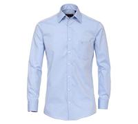 Größe 46 Casamoda Hemd Hellblau Uni 72er Extralanger Arm Comfort Fit Normal Geschnitten Kentkragen 100% Baumwolle Bügelfrei