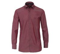 CASAMODA Businesshemd kariert Comfort Fit Mittelrot 46