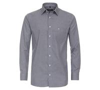 CASAMODA Businesshemd kariert Comfort Fit Mittelblau 50