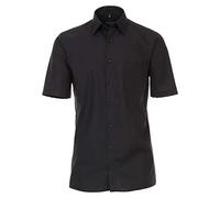 Hemd Halbarm uni Comfort Fit CASAMODA Tiefschwarz 43 (Artikelnummer: 4C020/60X43)