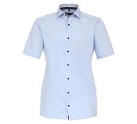 Businesshemd CASAMODA "CASAMODA Kurzarm uni" Gr. 41, Normalgrößen, blau (hellblau) Herren Hemden (71694915-41) hellblau