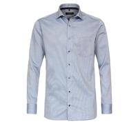 Casa Moda Businesshemd Modern Fit Herren blau einfarbig 97% Baumwolle/3% Elasthan Gr. 43