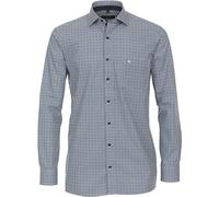 Businesshemd CASAMODA "CASAMODA Businesshemd Print", Herren, Gr. 41, Normalgrößen, blau (dunkelblau), 100% Baumwolle, bedruckt, comfort fit, Hemden (29674210-41) dunkelblau