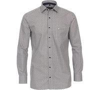 CASAMODA Businesshemd Print Comfort Fit Braun 43