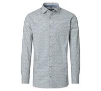 Casa Moda Modern Fit Hemd blau/grün, Bedruckt