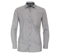 Casa Moda Businesshemd CASAMODA Print Modern Fit, bedruckt, 97% Baumwolle/3% Elasthan, Gr.40 schwarz