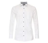 Casa Moda Businesshemd uni Comfort Fit Herren Weiß 100% Baumwolle Gr. 40