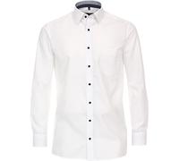 Casa Moda Herren Businesshemd Kent Comfort Fit, uni, 100% Baumwolle, Weiß, Gr. 44