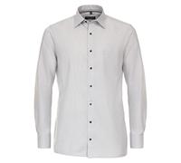 Casa Moda Comfort Fit Hemd silber, Gemustert