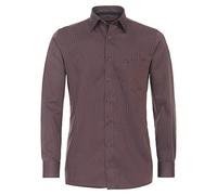 Businesshemd CASAMODA "CASAMODA Businesshemd uni", Herren, Gr. 43, Normalgrößen, blau (dunkelblau), 100% Baumwolle, unifarben, comfort fit, Hemden (15661911-43) dunkelblau