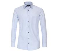 Businesshemd CASAMODA "CASAMODA Businesshemd uni", Herren, Gr. 52, Normalgrößen, blau (hellblau), 100% Baumwolle, unifarben, comfort fit, Hemden (98474326-52) hellblau
