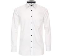 Casa Moda Herren Businesshemd uni Comfort Fit, weiß, 41 Schneeweiß