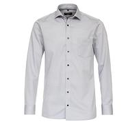 CASAMODA Businesshemd Uni Modern Fit Hellgrau 43