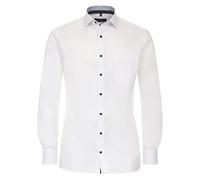 Casa Moda Businesshemd Modern Fit 100% Baumwolle Kent-Kragen Weiß Größe 41