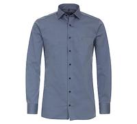 CASAMODA Businesshemd Uni Modern Fit Mittelblau 44