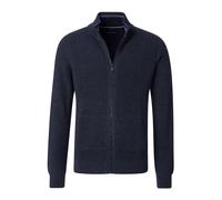 Casa Moda Casual Fit Strickjacke aqua bis petrol, Einfarbig