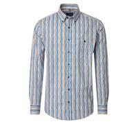 CASAMODA - Casual Fit: Freizeithemd beige/blau - Gr. - 3XL