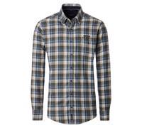 CASAMODA - Casual Fit: Freizeithemd beige/blau/grün - Gr. - XL