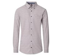 Casa Moda Casual Fit Hemd braun, Bedruckt