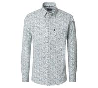 CASAMODA - Casual Fit: Freizeithemd cyan/grün - Gr. - XL