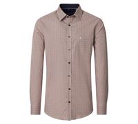 Langarmhemd CASAMODA "CASAMODA Freizeithemd Print", Herren, Gr. 3XL, Normalgrößen, orange, 100% Baumwolle, bedruckt, lässig geschnitten, Hemden (46674563-XXXL) orange