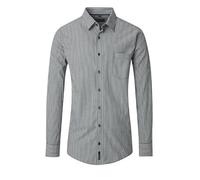 CASAMODA Casual Fit Hemd Langarm New Kent Kragen Streifen grün