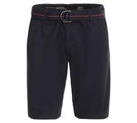 Chinoshorts CASAMODA "CASAMODA Chino Shorts uni", Herren, Gr. 36, Normalgrößen, blau (dunkelblau), 100% Baumwolle, Hosen Chinoshorts (98150455-36) dunkelblau