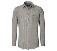 CASAMODA Comfort Fit Hemd Langarm New Kent Kragen Muster grün Größe L