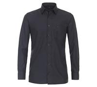 Businesshemd CASAMODA "CASAMODA Businesshemd uni", Herren, Gr. 53, Normalgrößen, schwarz, 100% Baumwolle, unifarben, comfort fit, Hemden (32945852-53) schwarz